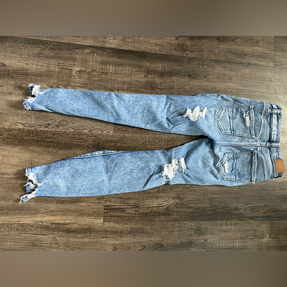 Womens/Teens American Eagle ripped skinny jeans 000 Short - Picture 3 of 3